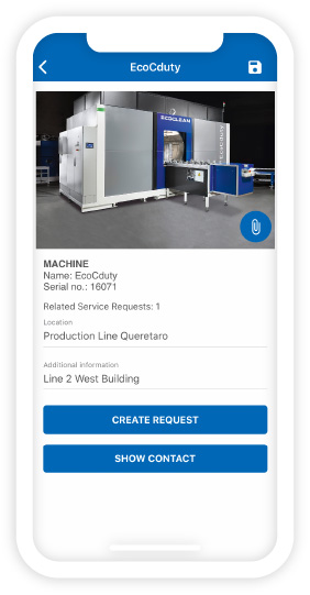 Ecoclean Service-App - My machines Ecoclean Service-App - My machines